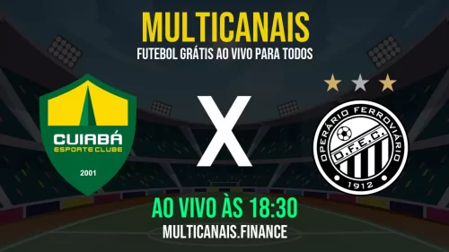 Assista Cuiabá x Operário Ferroviário ao vivo – grátis, 24 horas e em alta definição