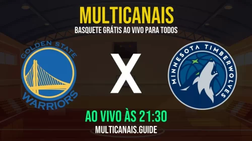 Assista Online e Grátis: Golden State Warriors x Minnesota Timberwolves ao Vivo em HD (10/05/2025)