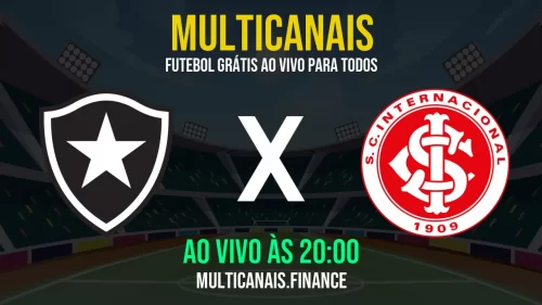 Assista Botafogo contra Internacional ao vivo online – grátis e em HD (11 de maio de 2025)