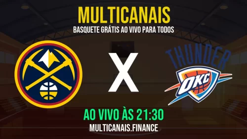 Denver Nuggets x Oklahoma City Thunder ao vivo: assista online grátis em HD – 15/05/2025