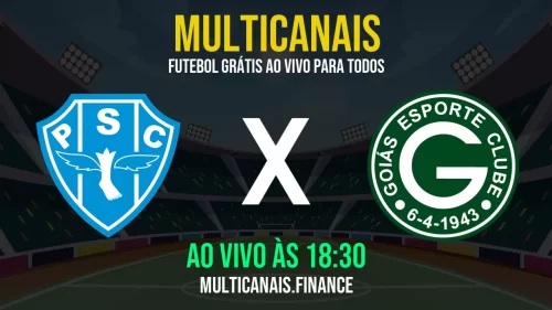 Assistir Paysandu x Goiás ao vivo e online – 18/05/2025, Grátis em HD 24h