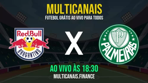 Assistir Red Bull Bragantino x Palmeiras ao vivo e online – 18/05/2025, Grátis em HD 24h
