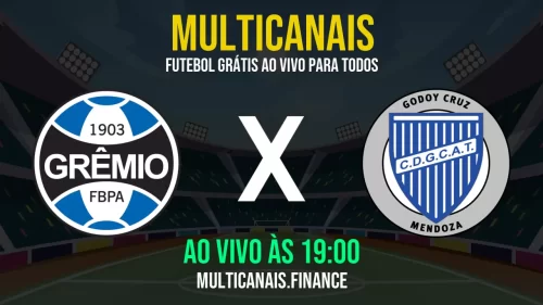 Assista Grêmio x Godoy Cruz online – Ao vivo, grátis e em HD – 13/05/2025